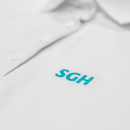 KOSZULKA POLO BIAŁA DAMSKA