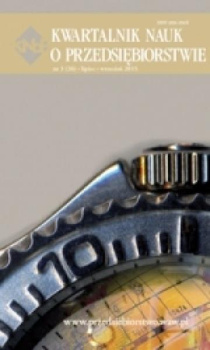KWARTALNIK NAUK O PRZEDSIĘBIORSTWIE nr 3 (36) lipiec-wrzesień 2015