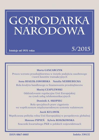 GOSPODARKA NARODOWA 5/2015