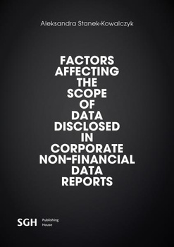 FACTORS AFFECTING THE SCOPE OF DATA DISCLOSED IN CORPORATE NON-FINANCIAL DATA REPORTS
