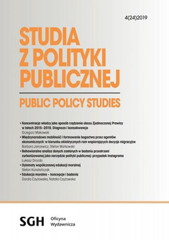 STUDIA Z POLITYKI PUBLICZNEJ 4(24)2019 Public Policy Studies