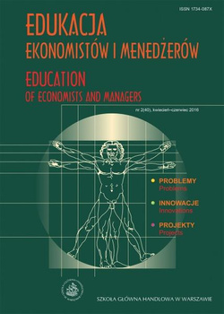 EDUKACJA EKONOMISTÓW I MENEDŻERÓW nr 2(40)2016 Education of Economists and Managers