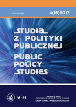 STUDIA Z POLITYKI PUBLICZNEJ 4(16)2017 Public Policy Studies