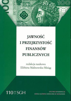 JAWNOŚĆ I PRZEJRZYSTOŚĆ FINANSÓW PUBLICZNYCH