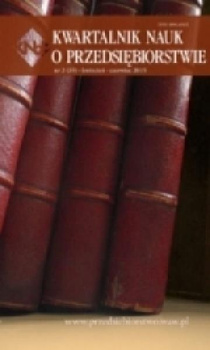 KWARTALNIK NAUK O PRZEDSIĘBIORSTWIE nr 2 (35) kwiecień-czerwiec 2015