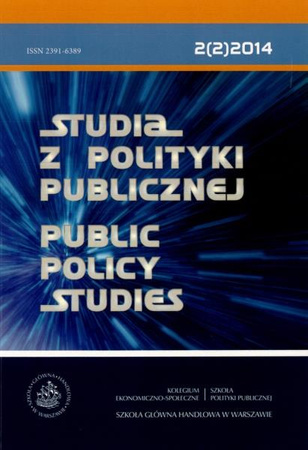 STUDIA Z POLITYKI PUBLICZNEJ 2(2)2014 Public Policy Studies