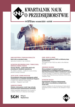 KWARTALNIK NAUK O PRZEDSIĘBIORSTWIE TOM 73 NR.3  (2024)