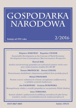 GOSPODARKA NARODOWA 2/2016