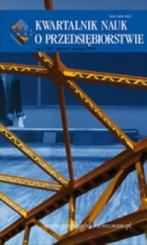 KWARTALNIK NAUK O PRZEDSIĘBIORSTWIE nr 1 (30) styczeń-marzec 2014