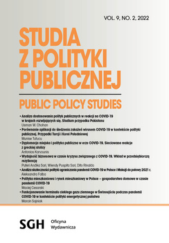 STUDIA Z POLITYKI PUBLICZNEJ 2(34)2022 Public Policy Studies