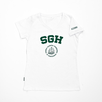 KOSZULKA T-SHIRT BIAŁA DAMSKA Z HAFTEM