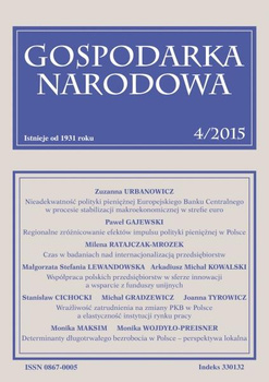 GOSPODARKA NARODOWA 4/2015