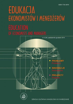 EDUKACJA EKONOMISTÓW I MENEDŻERÓW nr 3 (33) 2014 Education of Economists and Managers