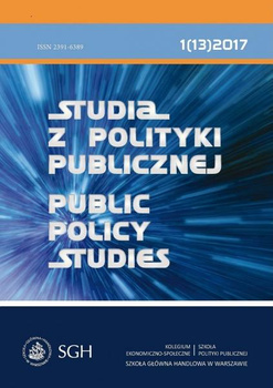 STUDIA Z POLITYKI PUBLICZNEJ 1(13) 2017 Public Policy Studies