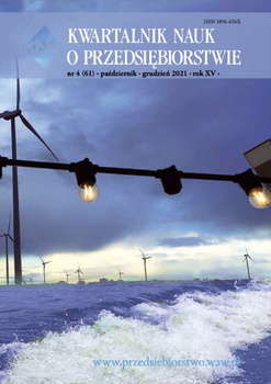 KWARTALNIK NAUK O PRZEDSIĘBIORSTWIE Tom 61 Nr 4(2021)