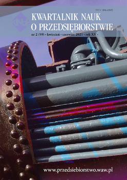 KWARTALNIK NAUK O PRZEDSIĘBIORSTWIE Tom 59 Nr 2(2021)