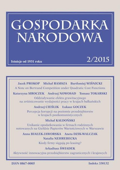 GOSPODARKA NARODOWA 2/2015