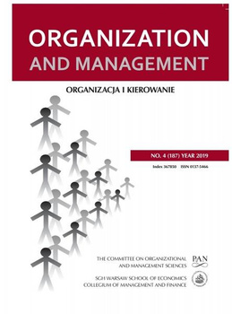 ORGANIZATION AND MANAGEMENT NO. 4(187) 2019