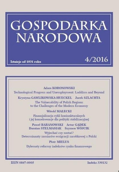 GOSPODARKA NARODOWA 4/2016