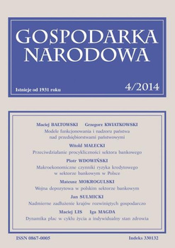 GOSPODARKA NARODOWA 4/2014