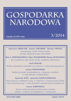 GOSPODARKA NARODOWA 3/2014