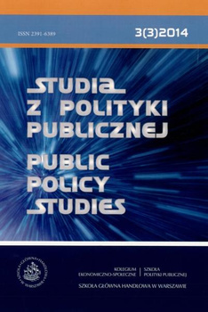 STUDIA Z POLITYKI PUBLICZNEJ 3(3)2014 Public Policy Studies