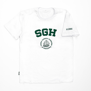 KOSZULKA T-SHIRT BIAŁA MĘSKA Z HAFTEM